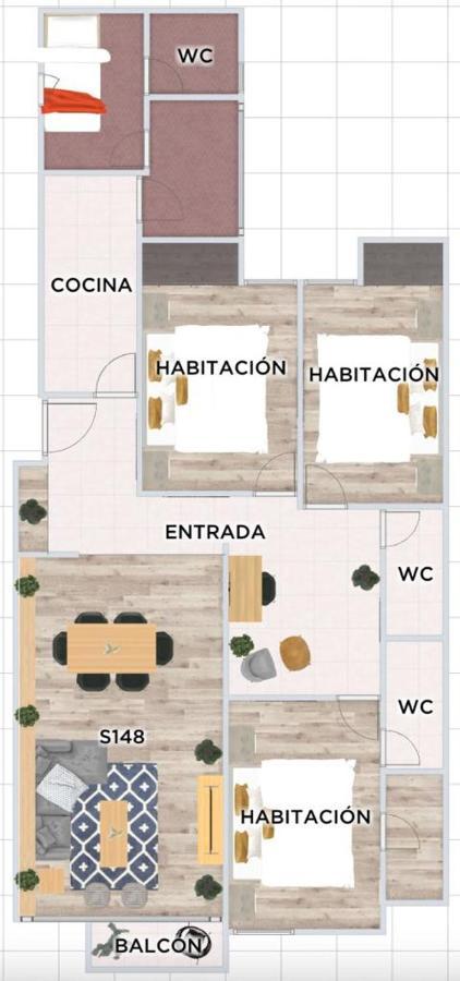 Apartamento Vh Spacious 4 Br Location 206