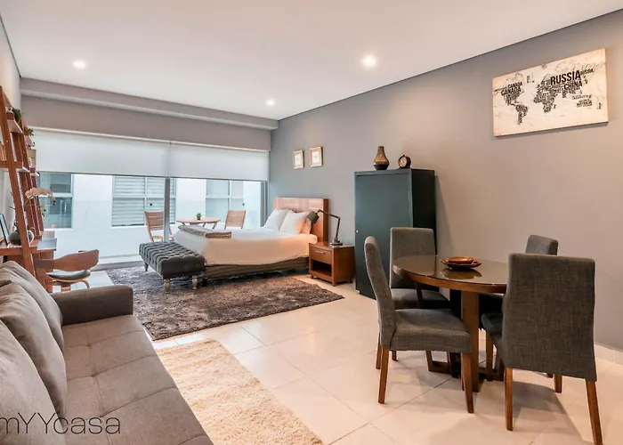 Lovely Studio With Pool & Private Balcony In La Roma - Alure