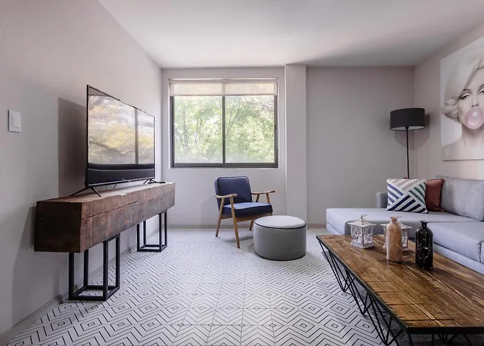 Mexican City Oasis - 3Br Apartment - Laundry