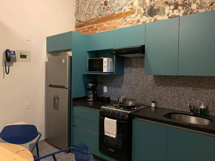 Apartamento 104 Loft Centro Cdmx Confort 1° Piso Balcon