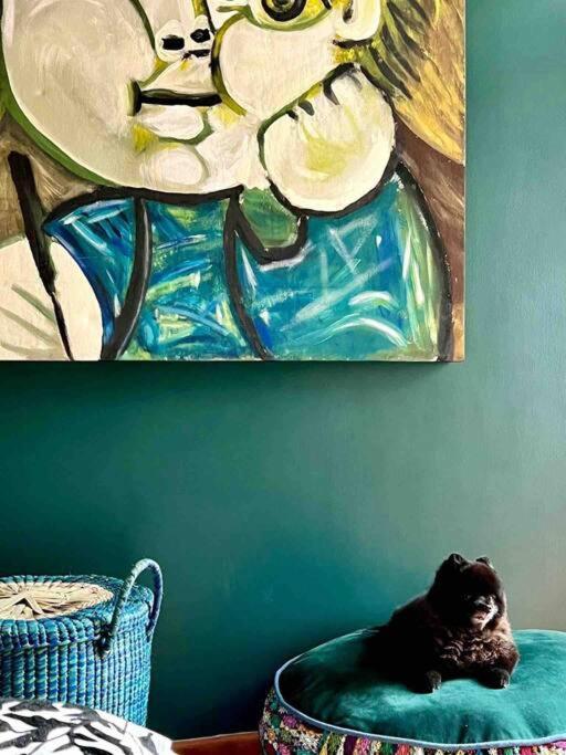 Luxurious Mid Century Modern Folk Art