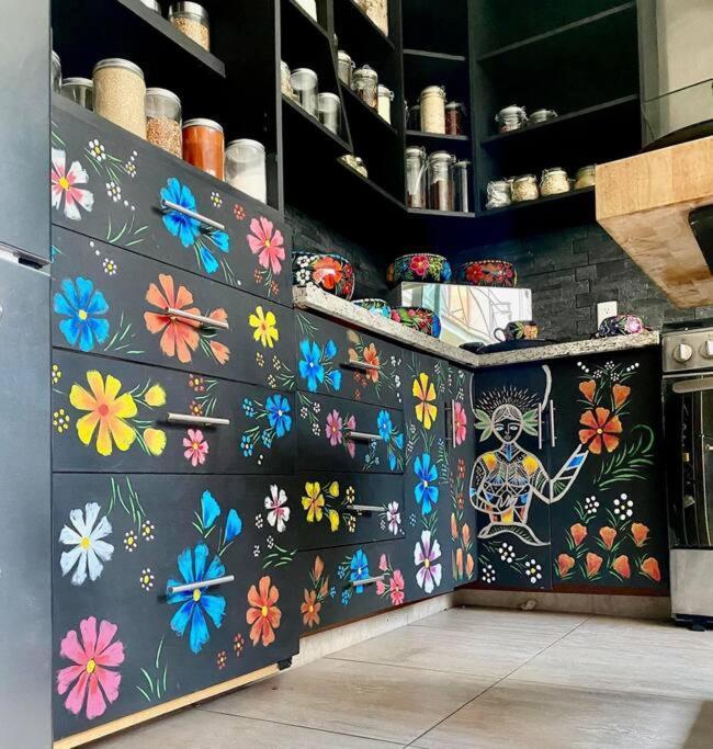 Luxurious Mid Century Modern Folk Art Holiday home Mexico City