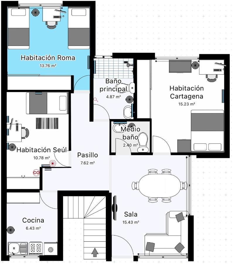 Homestay Habitacion Roma