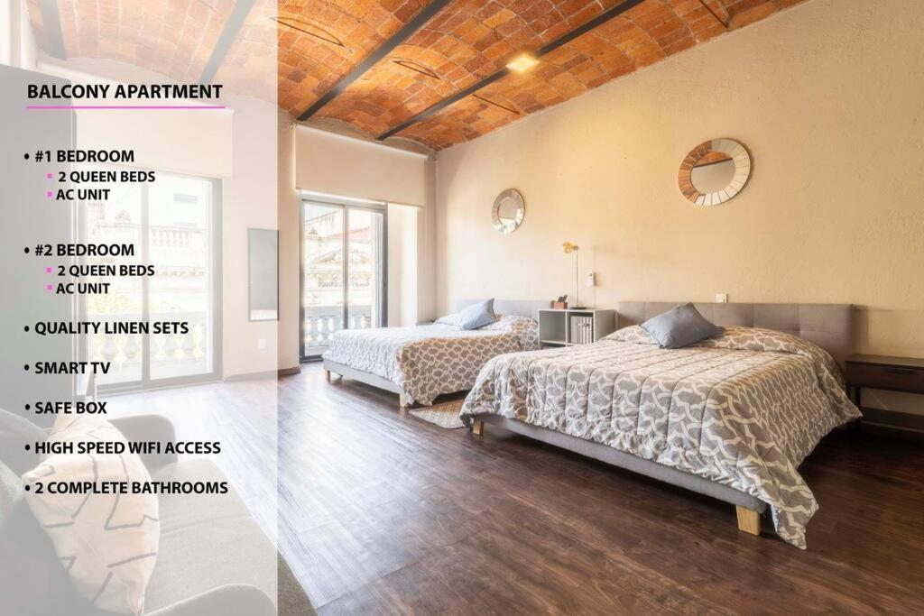 Apartment 204 Historic Center 2bdrm 2bath Ac Rooftop