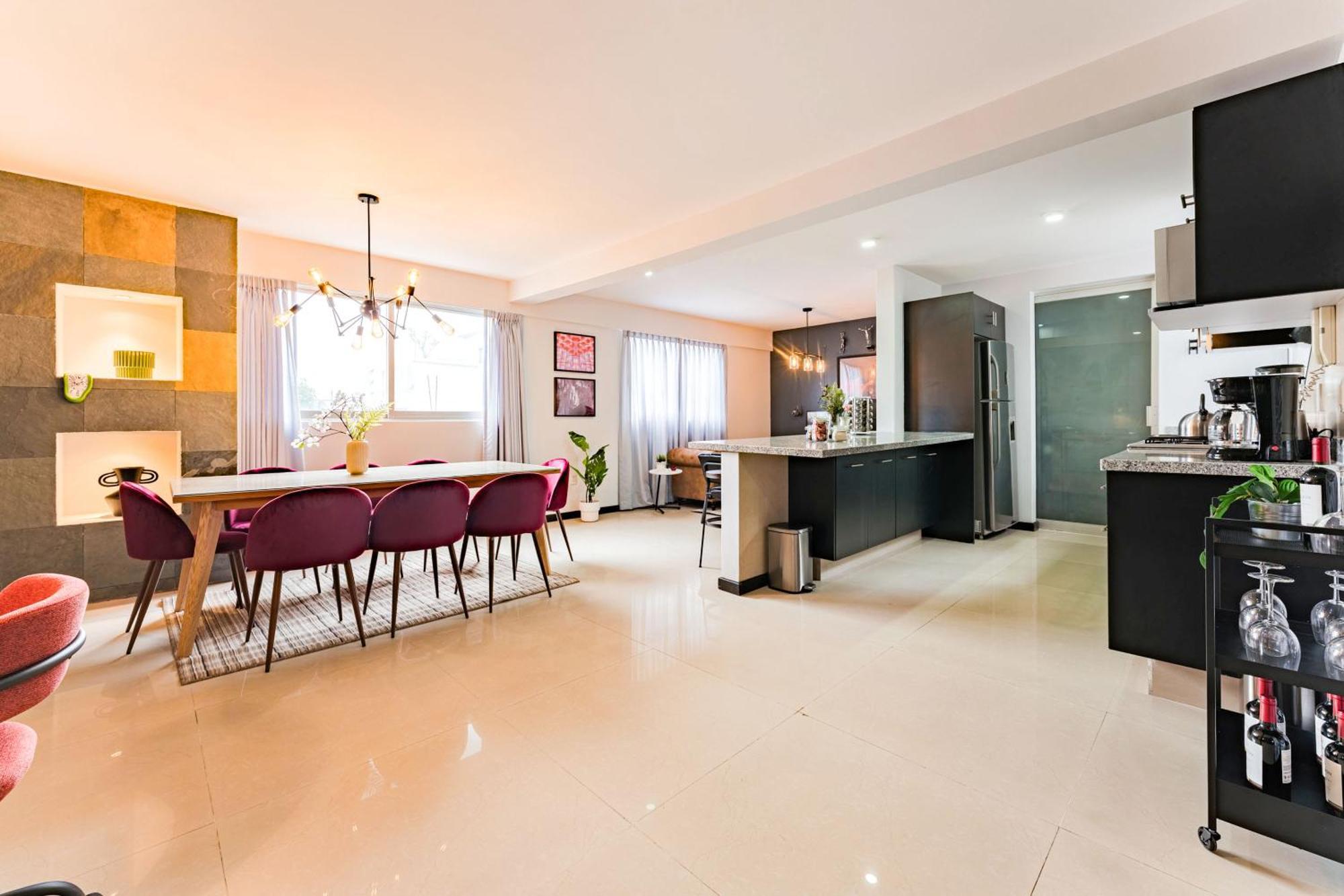 Apartment New Cheerful Family Friendly Roma Norte Mexico City
