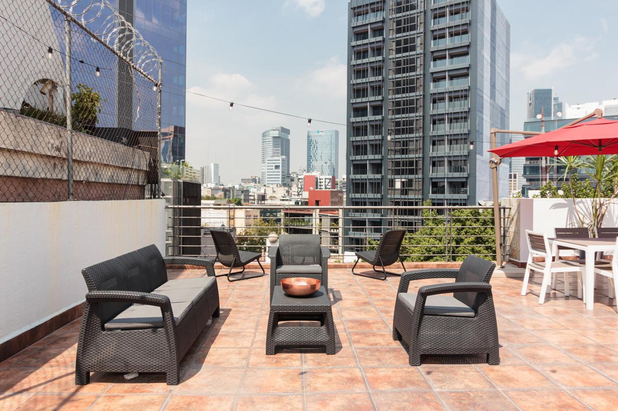Apartment 4 High-end With A Private Rooftop In Exclusive Roma Norte For Up To 22 Guests Mexico City