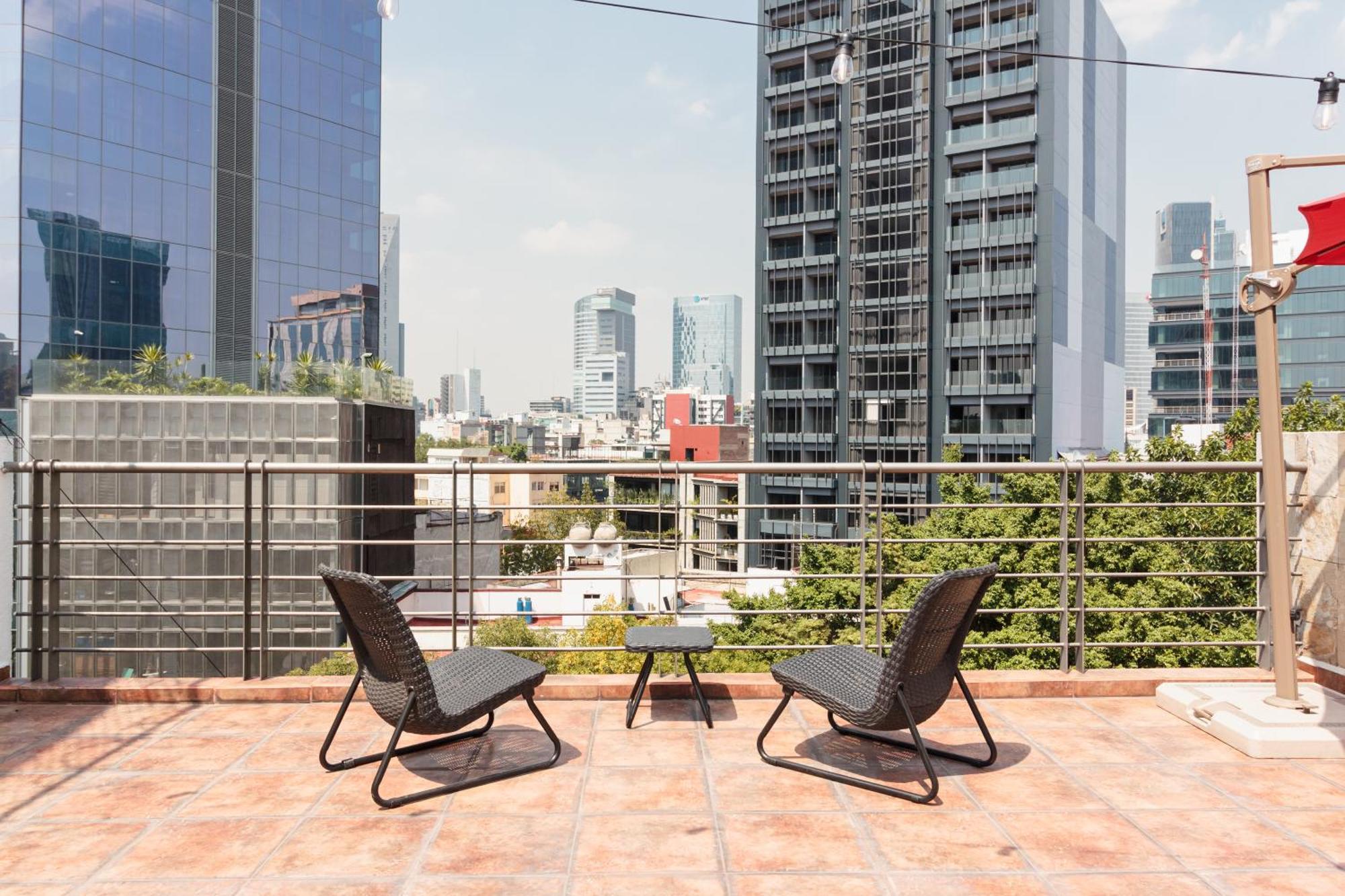 4 High-end With A Private Rooftop In Exclusive Roma Norte For Up To 22 Guests Apartment *