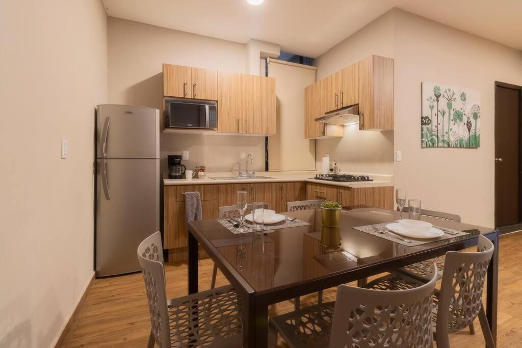 305 Dwntn With Ac And Balconies Fits 6 Rooftop Apartment Mexico City