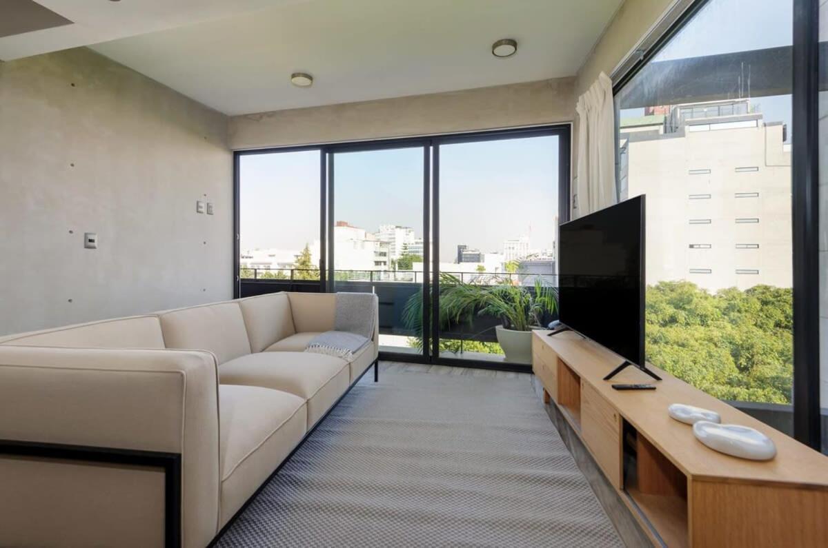 Apartamento Charming 2br Penthouse With Terrace In Cuauhtemoc