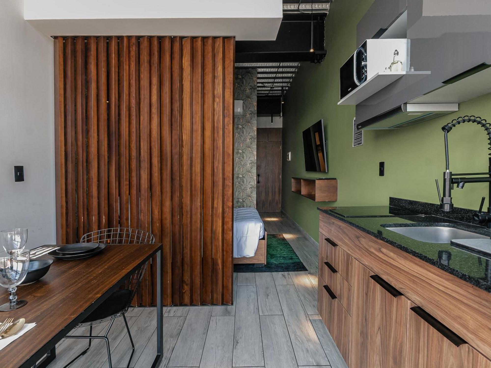 Botanic Loft Stylish & Cozy Retreat W Kitchen & Private Bath Apartment Mexico City