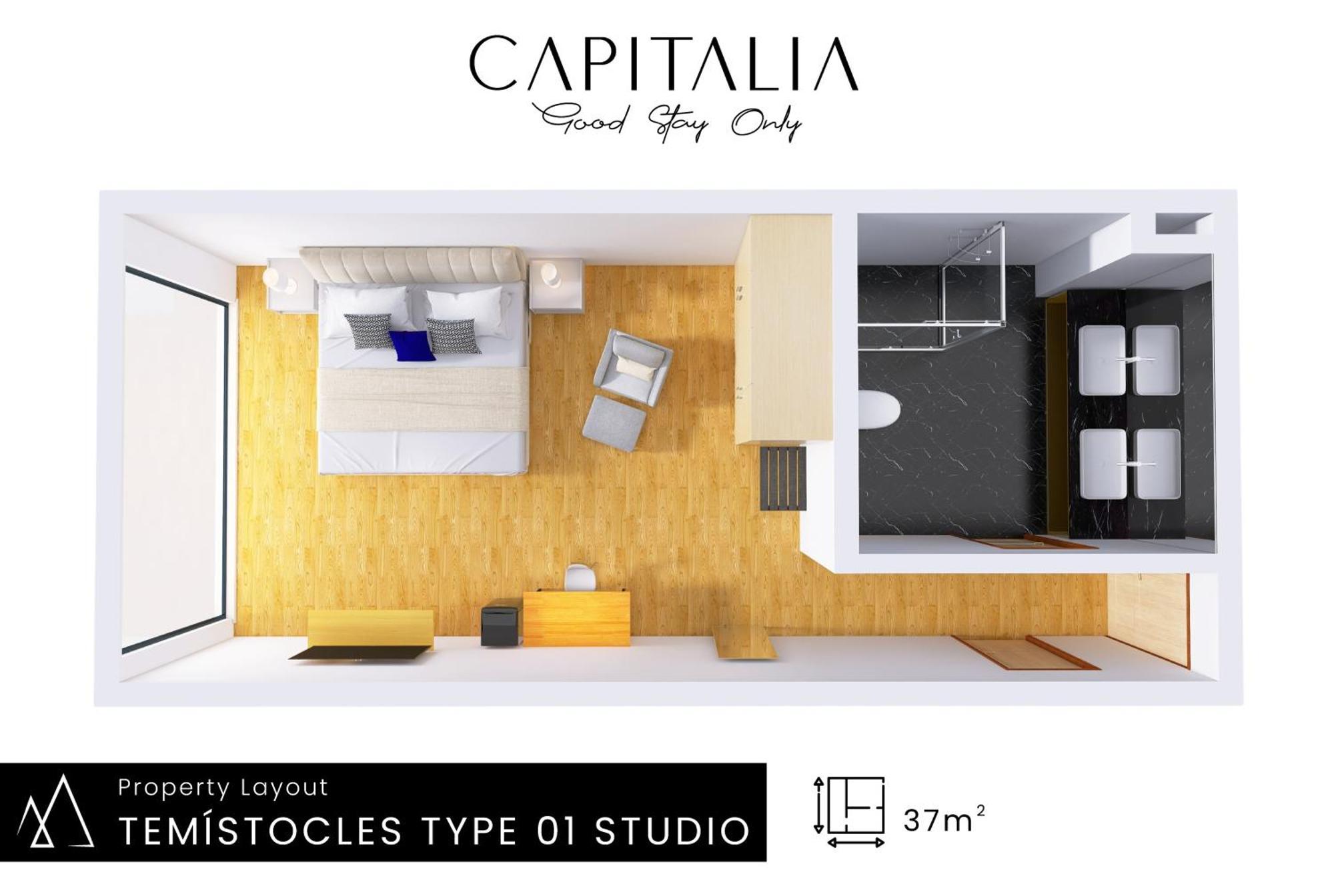 Apartahotel Capitalia - Luxury - Temistocles 40