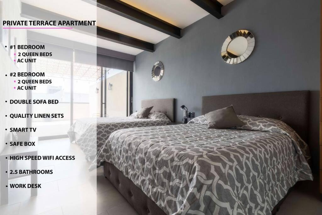 1ph Hidden Gem In Centro Fits 10 Private Terrace Holiday home