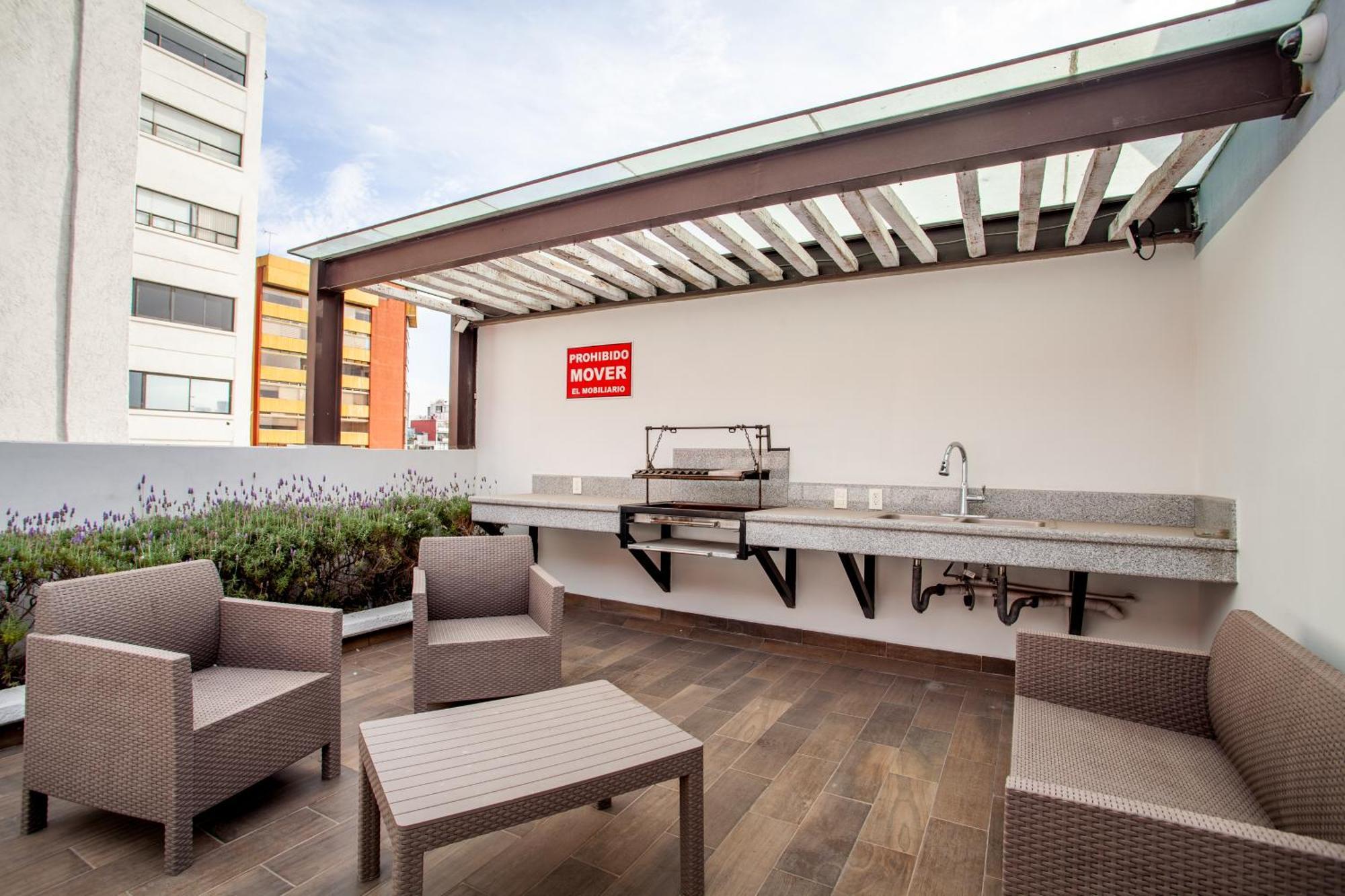 Apartahotel Corazon De Condesa 3 Departamentos - 200mbps Wifi, Roof, Gym *