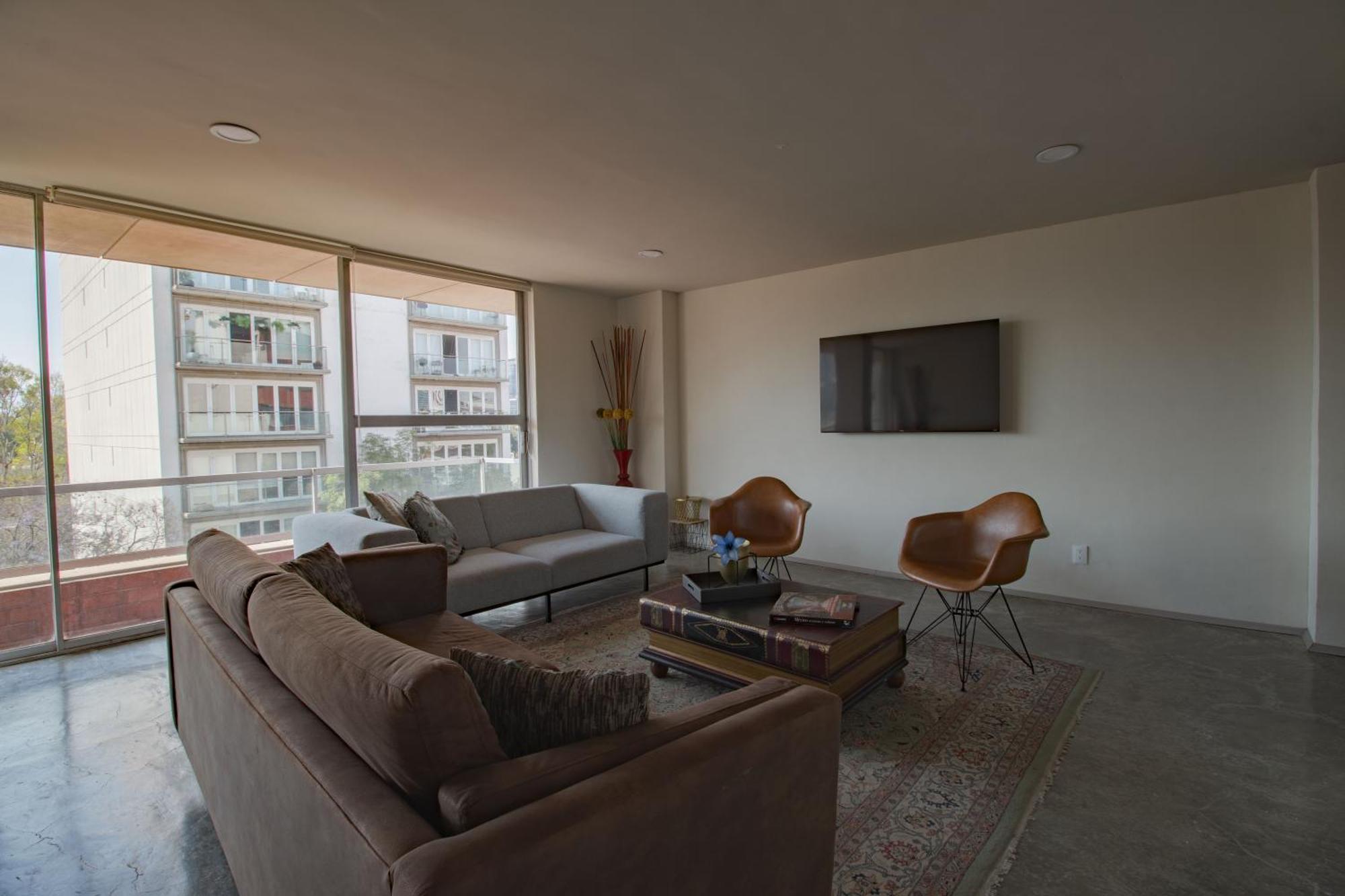 Apartment Polanco 3br - Sleeps 10 Parking- Elevator-laundry