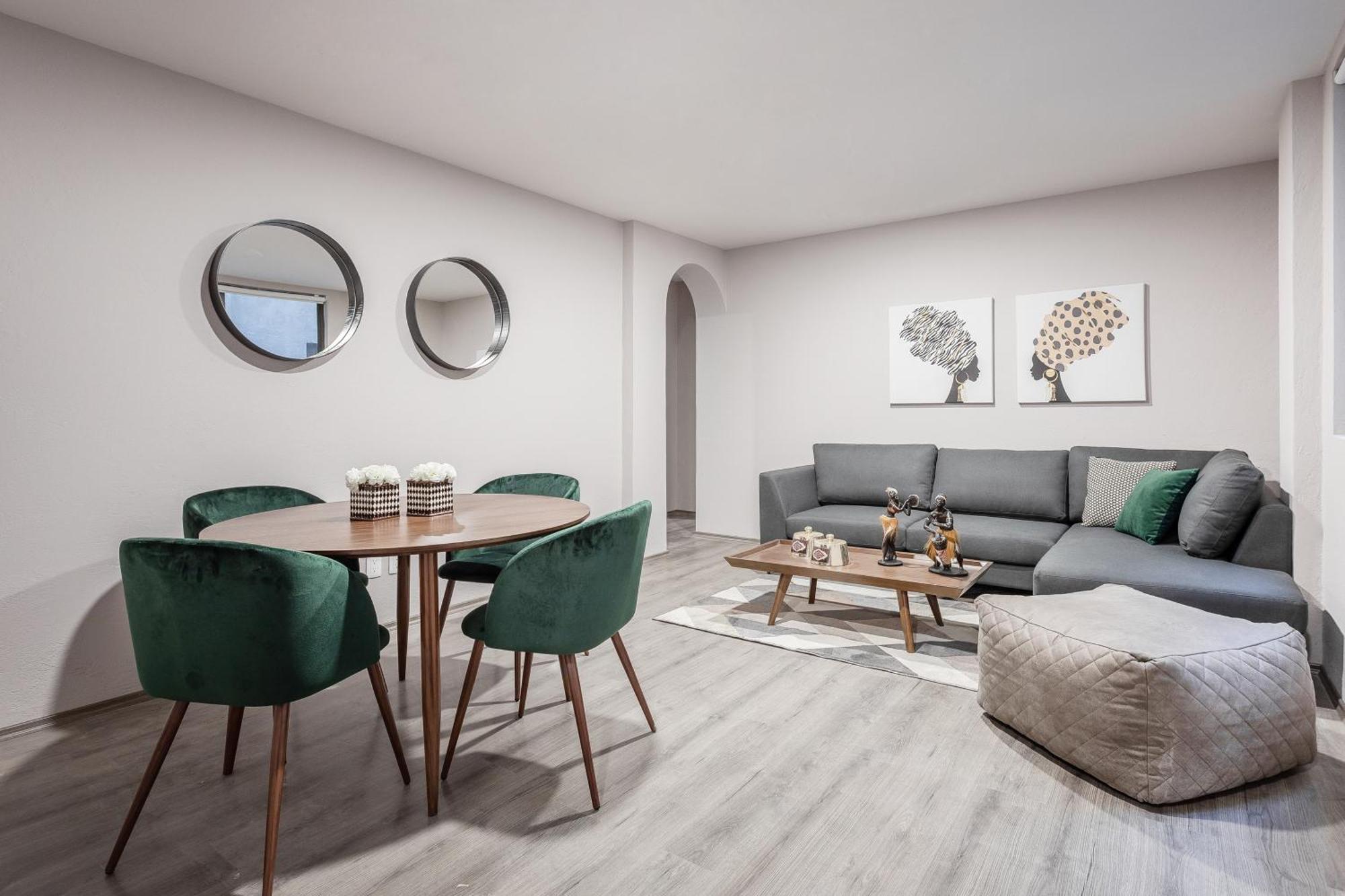 Modern Comfort In Roma Norte - Laundry -sleeps 7 Apartment *