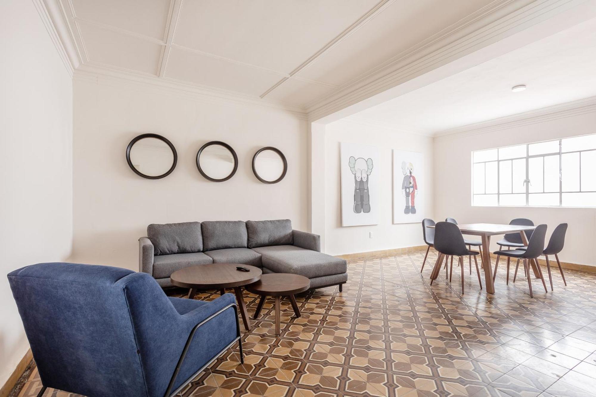Luxury 3br Roma Norte - Wifi- Laundry- Sleeps 10