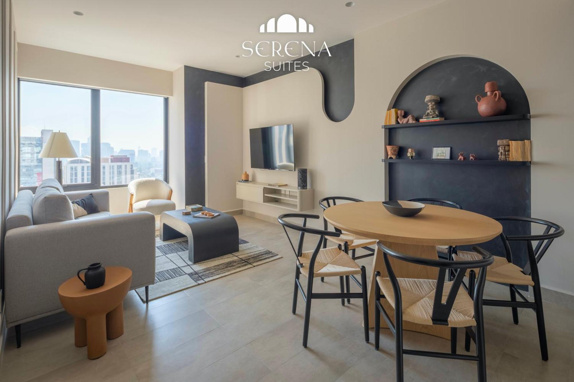 Apartment Elegant With Air Conditioning, Pool, Sauna, & Fitness Center In Polanco *