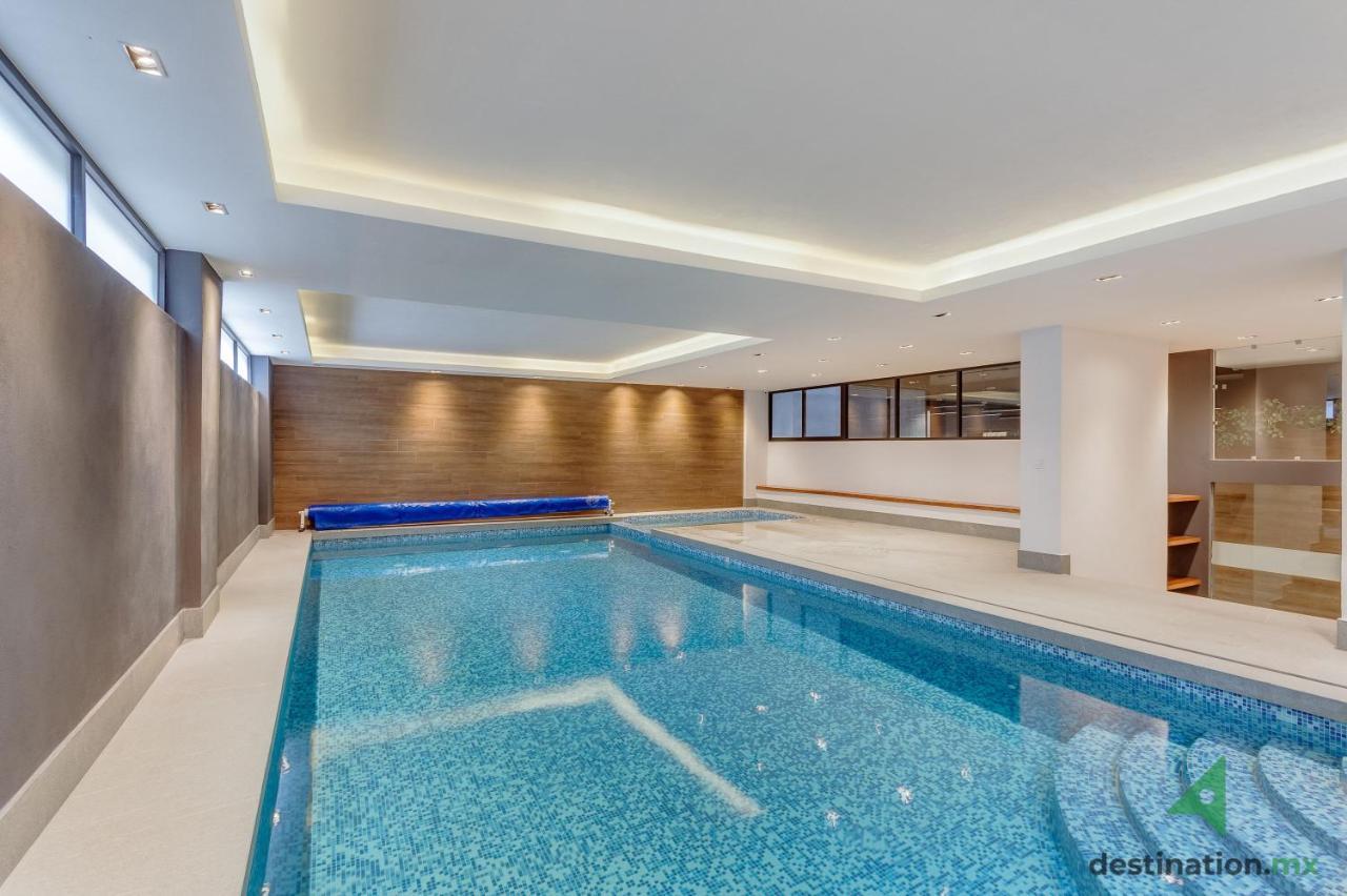 Cozy With Private Balcony, Pool, And Gym - Kansas 511 México DF